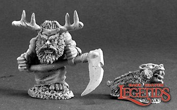Reaper 03216 Dwarf Druid and Badger