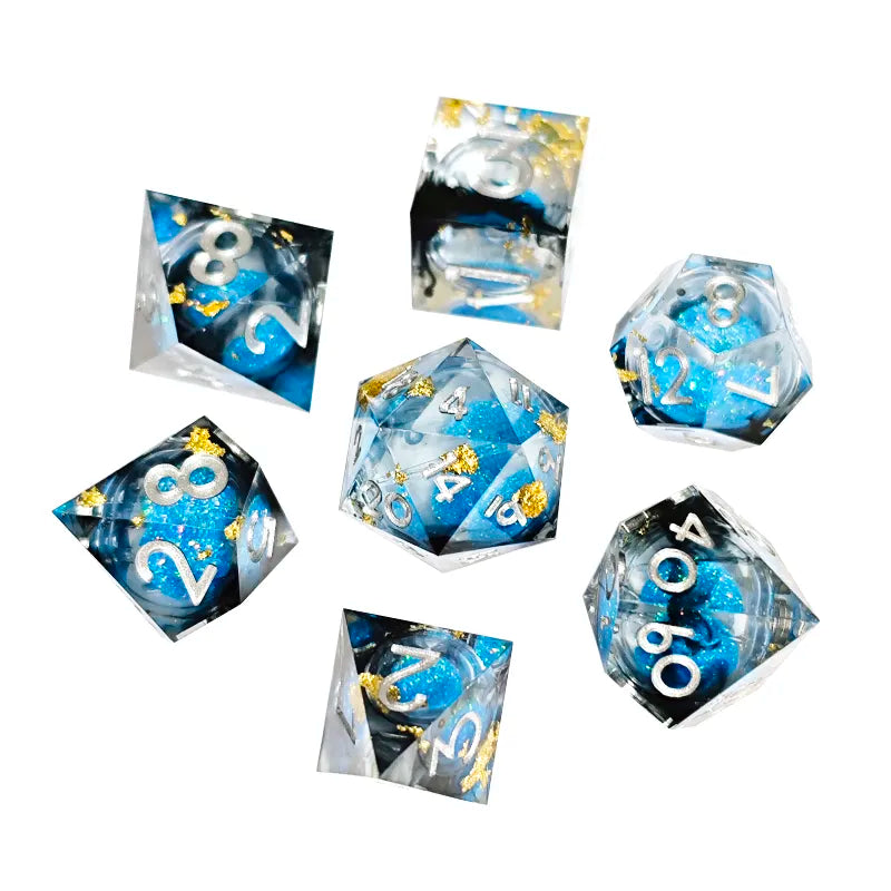TwoFaad - Panning For Gold 7-Set Cube Liquid Core Blue w/ Gold Flake