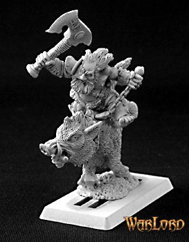 Reaper 14451 Durthen, Dwarven Berserker on Boar (metal)