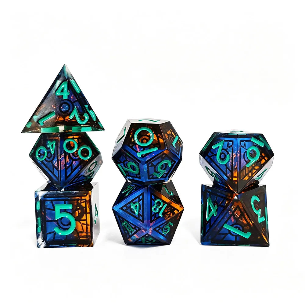 TwoFaad - Sainte-Chapelle Stained Glass Sharp Edge Dice
