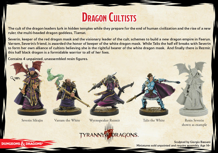 D&D: Miniatures Collector's Series: Dragon Cultists GF9 71034 - Limited Edition