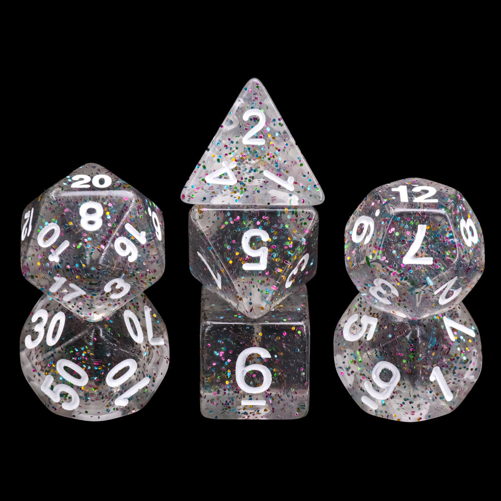 TwoFAAD - Gray Ooze Dice w/ White Numbers
