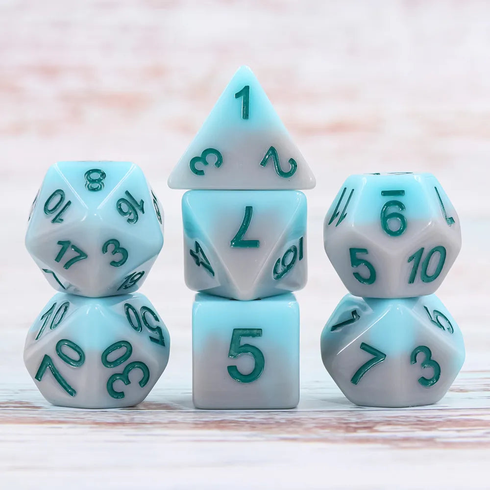 TwoFAAD - Ice Hole Dice w/ Green Numbers