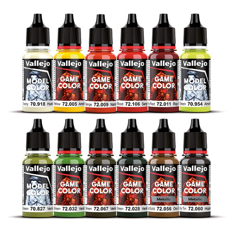 Game Color Set: Fantasy Paint Set By Squidmar Miniatures