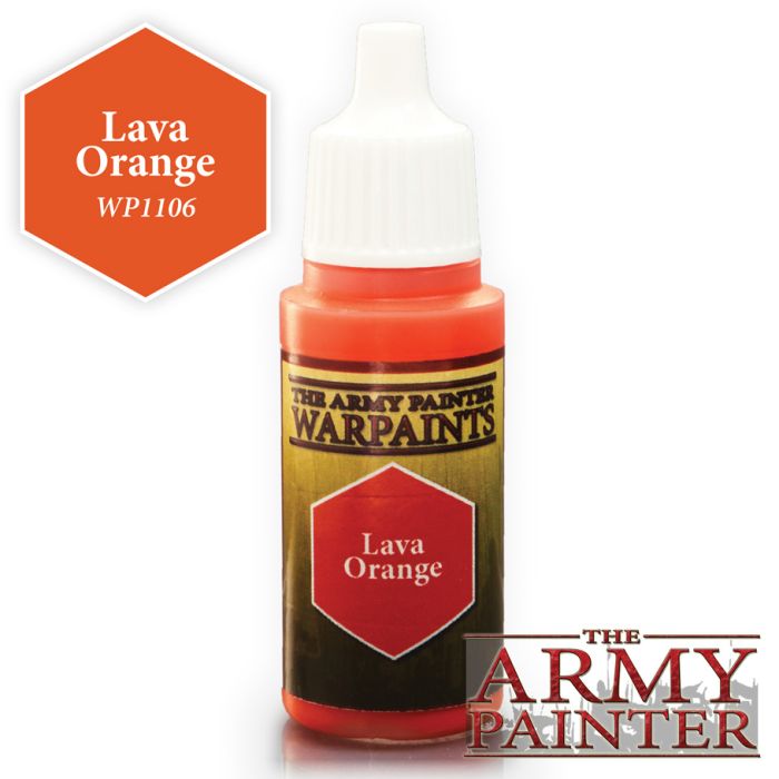 Army Painter - Warpaints: Acrylic: Lava Orange 18ml