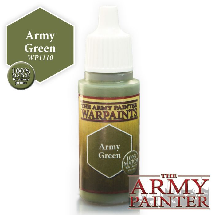 Army Painter - Warpaints: Acrylic: Army Green 18ml
