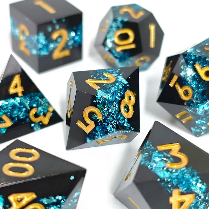 TwoFaad - Cobalt Vein Sharp Edge Dice