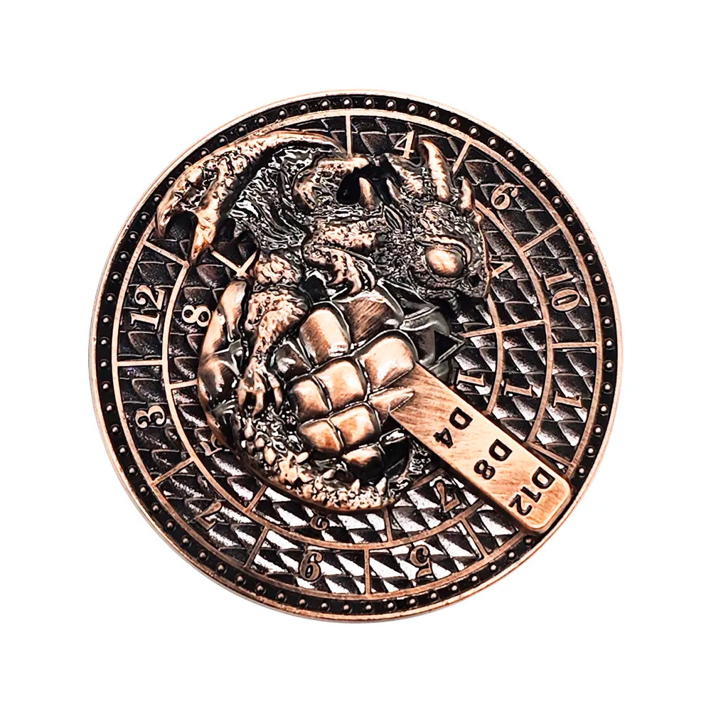 TwoFaad - Copper Dragon Egg Metal Dice