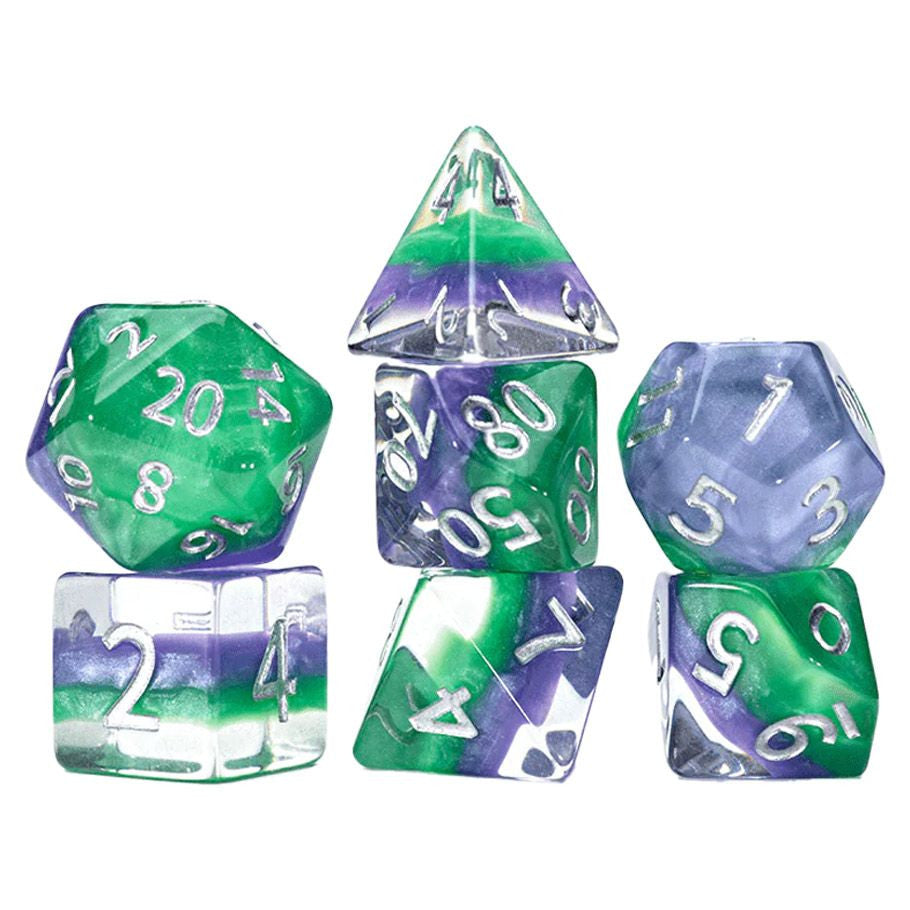 Gate Keeper Games 7-Set Cube Eclipse Dice: Joker