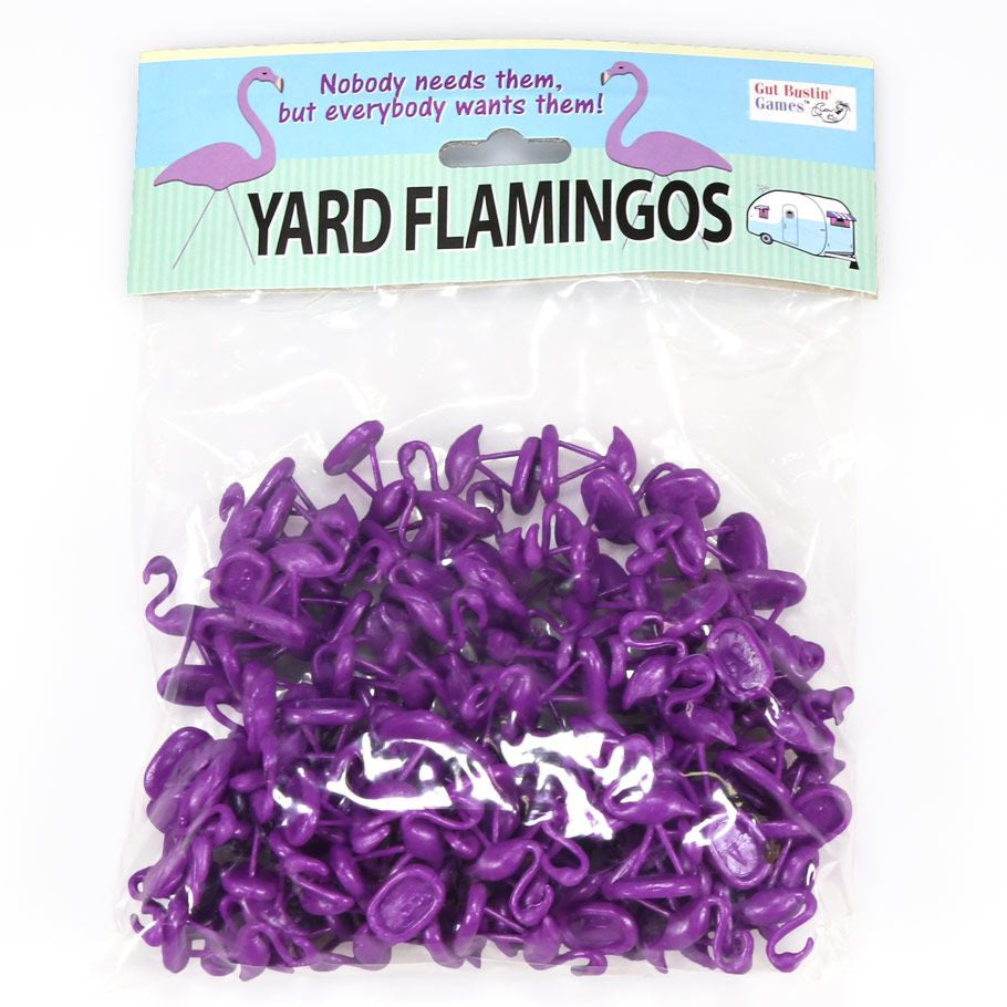 Trailer Park Wars! Purple Flamingos