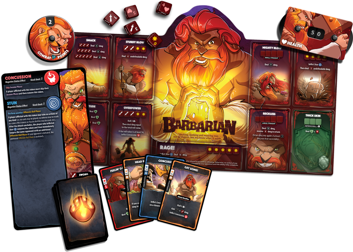 DICE THRONE HERO PACK - BARBARIAN
