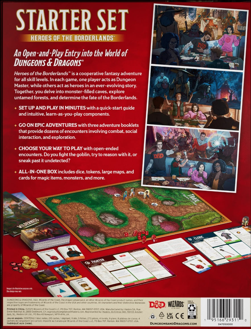 5.5E DND RPG 2024 STARTER SET HEROES OF THE BORDERLANDS