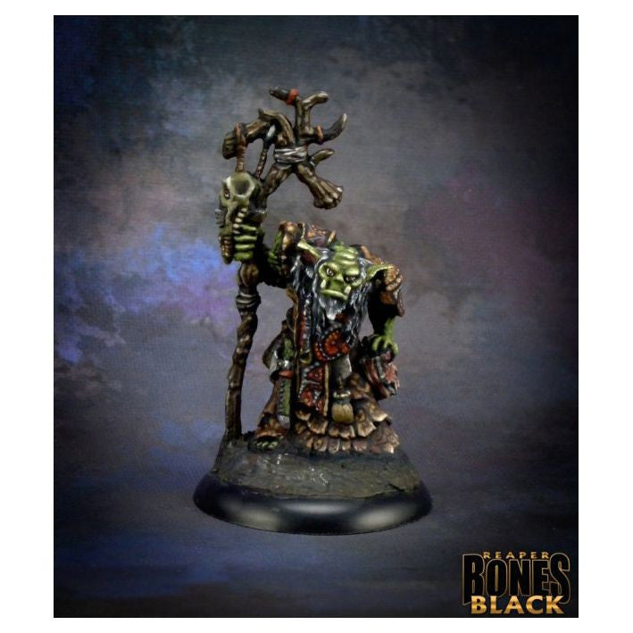 Reaper 44004 Bones Black: Orc Shaman Surkar