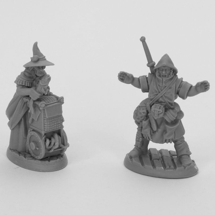 Reaper 44035 Bones Black: Dreadmere Townsfolk: Fishmongers (2)