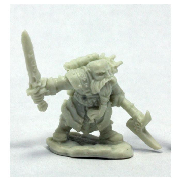 Reaper 77400 Bones: Durgam Deepmug, Dwarf Hero