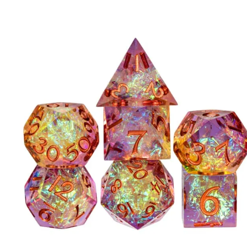 SkullSplitter Sunset Sharp Edged Dice