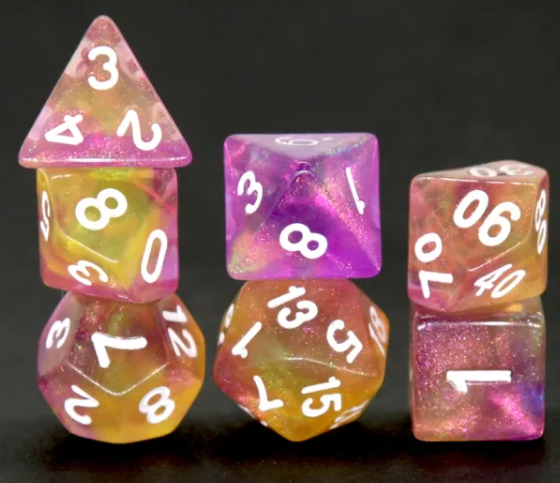 SkullSplitter Golden Blossom Dice
