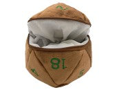 Plush D20 Dice Bag D&D Special Copper w/Green