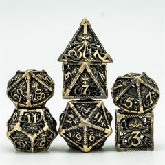 TwoFAAD - Hollow Metal Kraken Golden 7 Die Sets