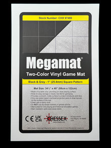 Chessex - 97480 Megamat 1" Reversible Black-Grey Squares