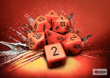 Chessex - 25403 Opaque orange Dice w/ black Numbers