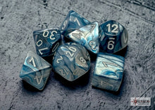 Chessex - 27490 Lustrous Slate Dice w/ White Numbers