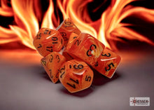 Chessex - 27433 Vortex Orange Dice w/ Black Numbers