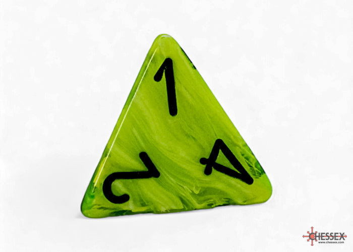 Chessex - 22430 Vortex Mega-hedral Bright Green/black 7-Die Set
