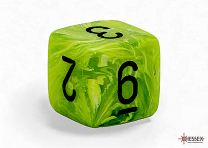 Chessex - 22430 Vortex Mega-hedral Bright Green/black 7-Die Set