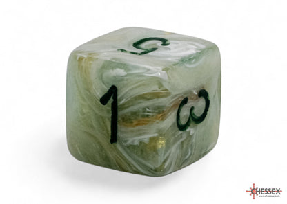 Chessex - 22409 Marble Mega-hedral Green/dark green 7-Die Set