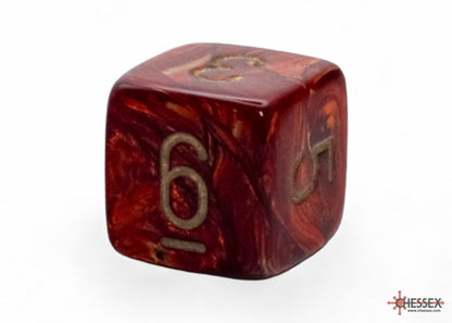 Chessex - 22414 Scarab Mega-hedral Scarlet/gold 7-Die Set