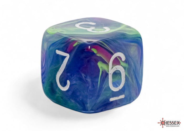 Chessex - 22546 Festive Mega-hedral Waterlily/white 7-Die set