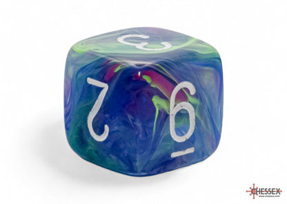 Chessex - 22546 Festive Mega-hedral Waterlily/white 7-Die set