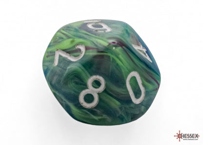 Chessex - 22546 Festive Mega-hedral Waterlily/white 7-Die set