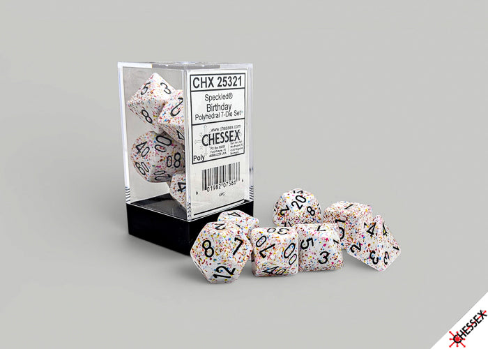 Chessex - 25321 Speckled Birthday Polyhedral 7-Dice Set