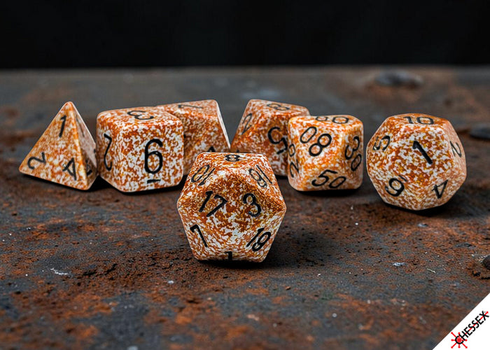 Chessex - 25333 Speckled Rust Polyhedral 7-Dice Set