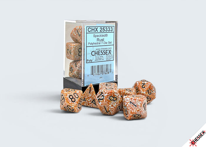 Chessex - 25333 Speckled Rust Polyhedral 7-Dice Set