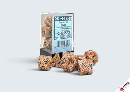 Chessex - 25333 Speckled Rust Polyhedral 7-Dice Set