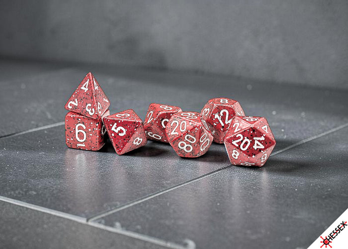 Chessex - 25374 Speckled Lava Stone Polyhedral 7-Dice Set