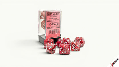 Chessex - 25374 Speckled Lava Stone Polyhedral 7-Dice Set