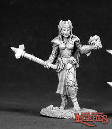 Reaper 02524 Female Dark Elf Cleric (metal)