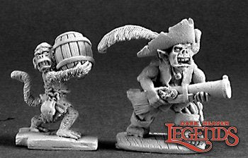 Reaper 03211 Goblin Pirate and Powder Monkey (metal)