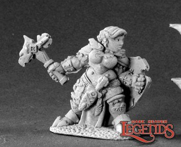 Reaper 03413 Nalila Goldhammer, Female Dwarf Paladin