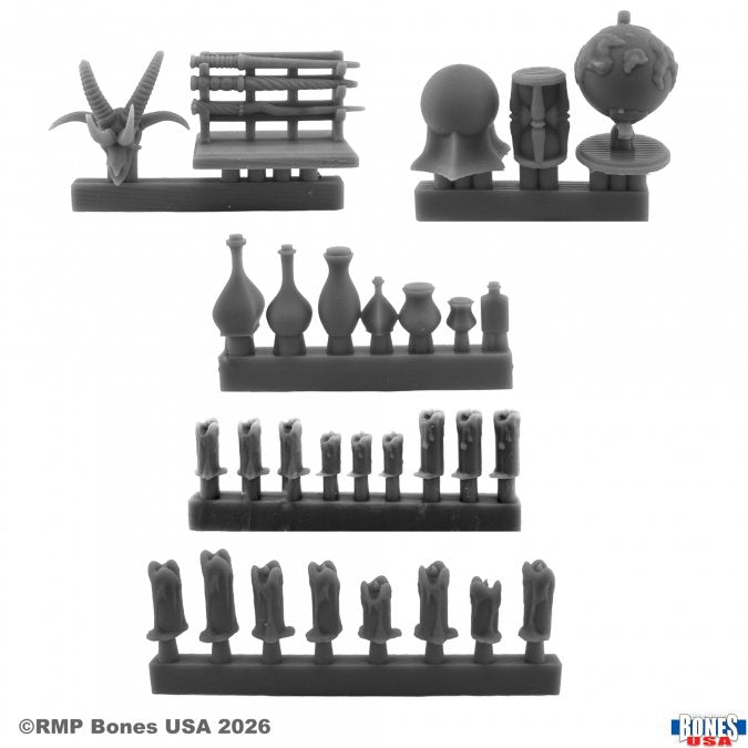 Reaper 30300 Wizard's Study: Accessories Basing/Diorama Bits