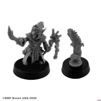 Reaper 30321 Grizzik and Stenchley Goblin Wizard and Skunk Familiar