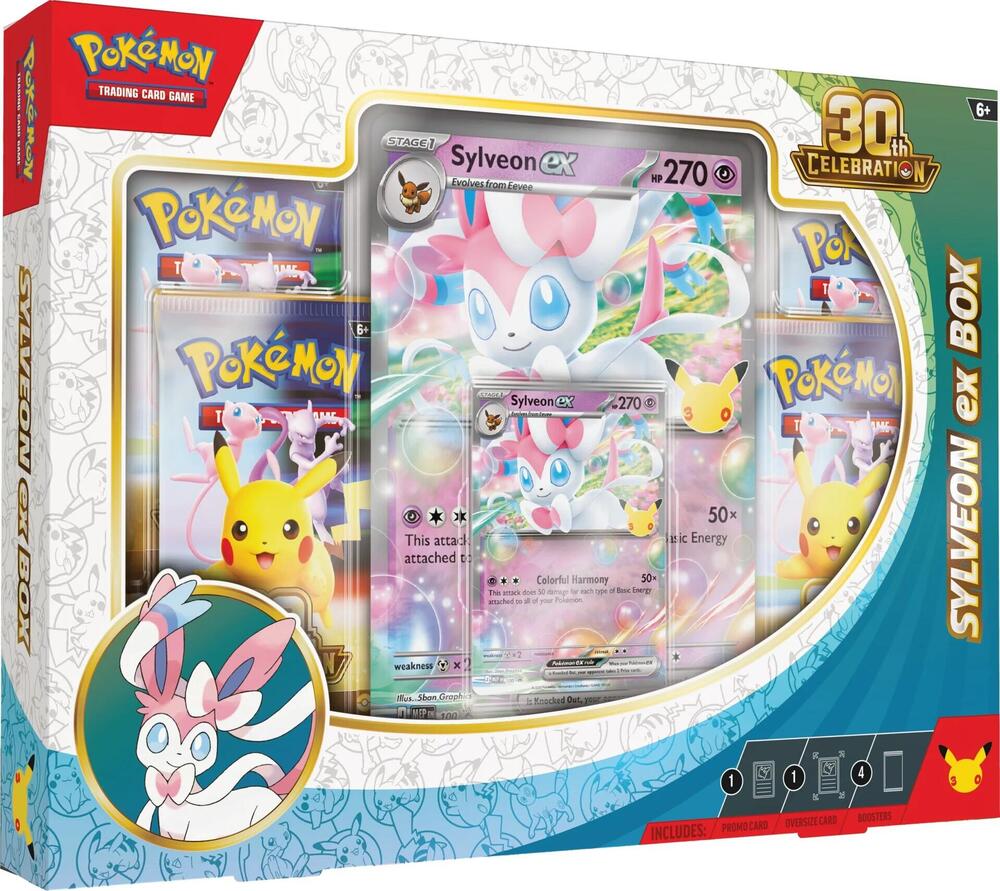 Pokémon TCG: 30th Celebration Sylveon / Greninja ex Box