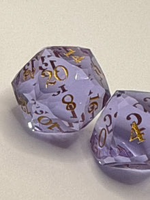 TwoFaad - Purple Glass Prism Multi-faceted Semi-Precious Gemstone