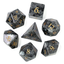 TwoFaad - Snowflake Obsidian Semi-Precious Gemstone Dice