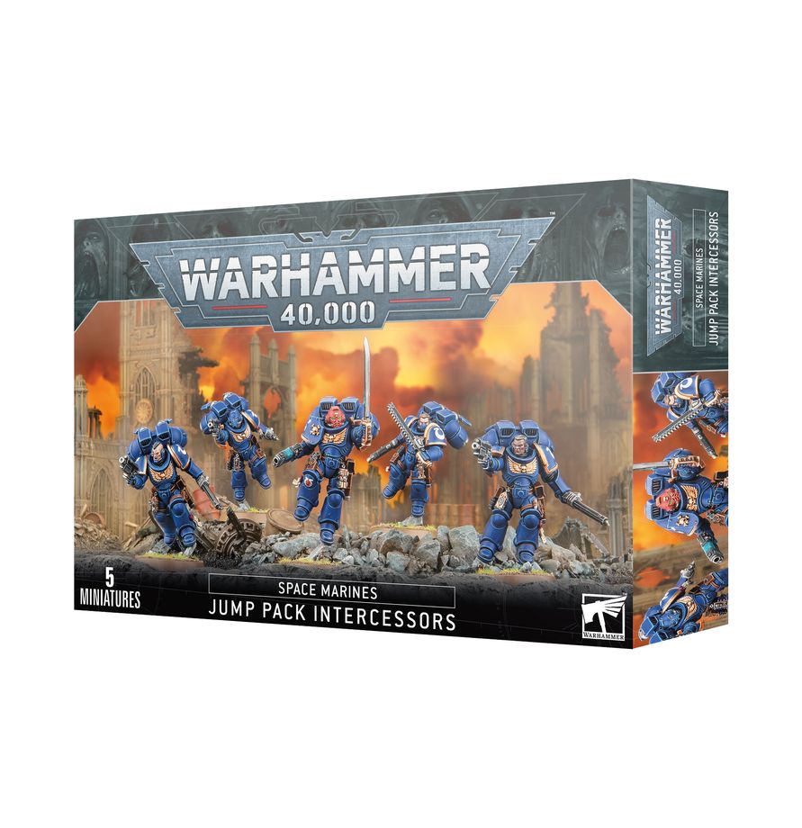 Warhammer 40k: Space Marines: Assault Intercessors with Jump Packs
