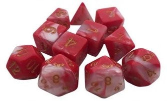 SkullSplitter Blood Opal 11 Piece Dice Set